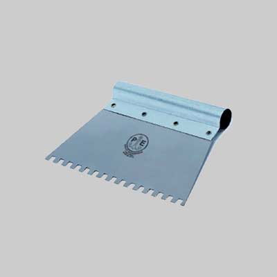 SPATOLE PER BOSTIK C/IMPUGNATURA TUBOLARE '542' PAVAN 200 mm - Dente trapezio - 6 pezzi- PAVAN