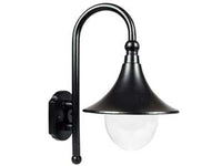 LANTERNA CON BRACCIO MODELLO PARIGI  100w IP44 mm.355x442h. colore nero    SYNTESY