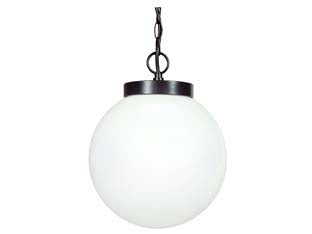 LANTERNA CON CATENA MODELLO SFERA  100w IP44 mm.250x940h. colore nero    SYNTESY