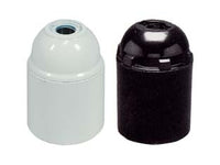 PORTALAMPADA E27 TERMOPLASTICO LISCIO- - colore nero - 10 pezzi