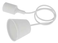 PORTALAMPADA CON CAVO PER INTERNI FANTASY E27- - bianco - 2 pezzi CENTURY