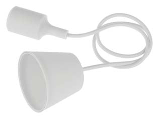 PORTALAMPADA CON CAVO PER INTERNI FANTASY E27- - bianco - 2 pezzi CENTURY