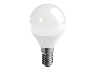 LAMPADA LED SFERA OPALE E14- - 3w - E14 - 4000  °K naturale - 250 lm - 210  ° - 4 pezzi DURACELL - MAXIMUS