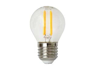 LAMPADA FILO LED SFERA CHIARA E27- - 4w - E27 - 2700  °K calda - 470 lm - 320  ° - 8 pezzi DURACELL LIGHTING