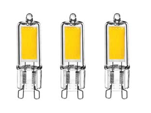 LAMPADA LED BISPINA G9 SET 3 PEZZI- 2W - G9 - 2700  °K CALDA - 200 LUMEn240  ° - 5 pezzi DURACELL LIGHTING