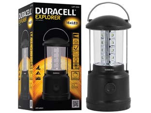 TORCIA LANTERNA LED EXPLORER LNT200  ø mm.114x230h.  mt.13  62 ore  280 lumen    DURACELL LIGHTING