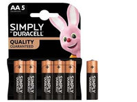 PILA STILO ALCALINA SIMPLY  IN BLISTER 5 PEZZI - 20 blister DURACELL