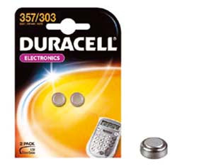 PILA SPECIALISTICA A PASTIGLIA ALL'OSSIDO D'ARGENTO (357/303) - 10 blister DURACELL