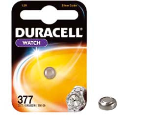 PILA SPECIALISTICA A PASTIGLIA ALL'OSSIDO D'ARGENTO (377) - 10 blister DURACELL