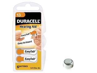 PILA SPECIALISTICA A PASTIGLIA PER APPARECCHI ACUSTICI ZINC-AIR (13) - 2 blister DURACELL