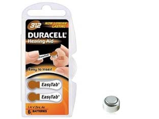 PILA SPECIALISTICA A PASTIGLIA PER APPARECCHI ACUSTICI ZINC-AIR (312) - 2 blister DURACELL