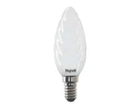 LAMPADA LED TORTIGLIONE TUTTOVETRO E14- - 4W- 3000  °K calda - 470 lm - mm.35x97h - 5 pezzi BEGHELLI