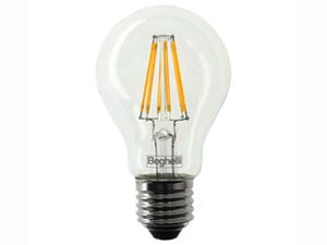 LAMPADA FILO LED GOCCIA ZAFIRO E27- - 12W - 4000  °K naturale - 1600 lm - 60x108h - 2 blister BEGHELLI