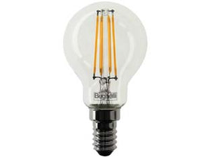 LAMPADA FILO LED SFERA ZAFIRO E14- - 6W - 2700  °K calda - 810 lm - 45x78h - 5 blister BEGHELLI