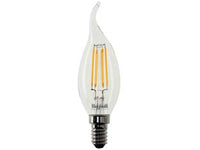 LAMPADA FILO LED COLPO DI VENTO ZAFIRO E14- - 4W- 2700  °K calda - 470 lm - mm.35x122h - 5 pezzi BEGHELLI