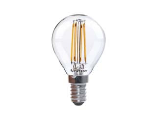 LAMPADA FILO LED SFERA CHIARA E14- - 5w - E14 - 2700  °K calda - 470 lm - cl. en.E - 10 pezzi SYNTESY