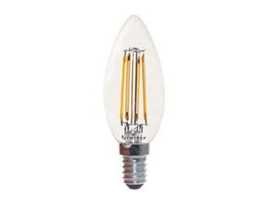 LAMPADA FILO LED OLIVA CHIARA E14- - 5w  E14 - 2700  °K calda - 470lm - cl. en.E - 10 pezzi SYNTESY