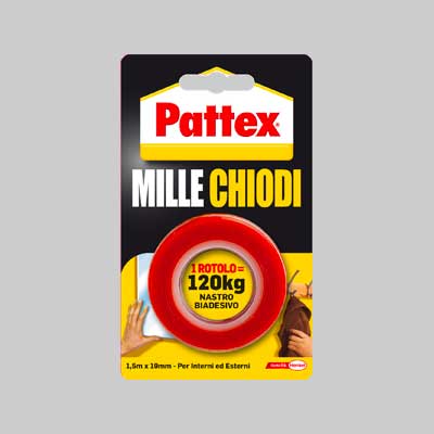 NASTRO 'MILLECHIODI' mm 19x1,5 mt - PATTEX