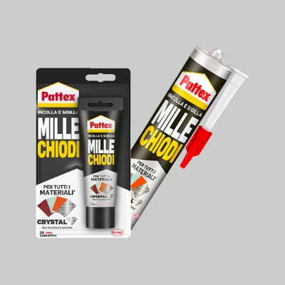 SIGILLANTE 'MILLECHIODI CRYSTAL' 290 gr - in cartuccia - PATTEX