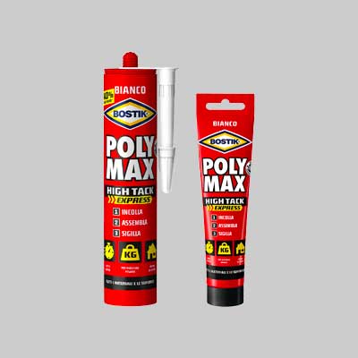 SIGILLANTE 'POLY MAX HIGH TACK EXPRESS BIANCO' BOSTIK 165 gr - Tubetto - BOSTIK
