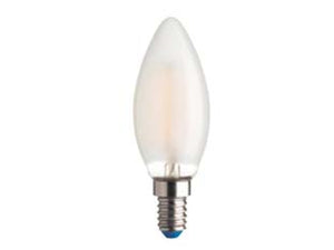 LAMPADA FILO LED OLIVA STICK SATINATA E14- - 4.5w - 4000  °K naturale - 470 lm - 35x97h - 5 blister AIRAM
