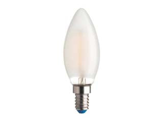 LAMPADA FILO LED OLIVA STICK SATINATA E14- - 4.5w - 4000  °K naturale - 470 lm - 35x97h - 5 blister AIRAM