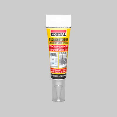 SILICONE UNIVERSALE IN BLISTER SOUDAL 60 ml - Trasparente - SOUDAL
