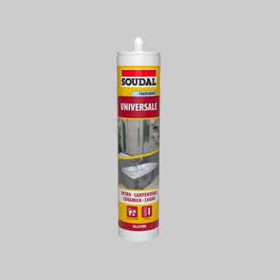SILICONE UNIVERSALE SOUDAL 280 ml - Bianco - SOUDAL