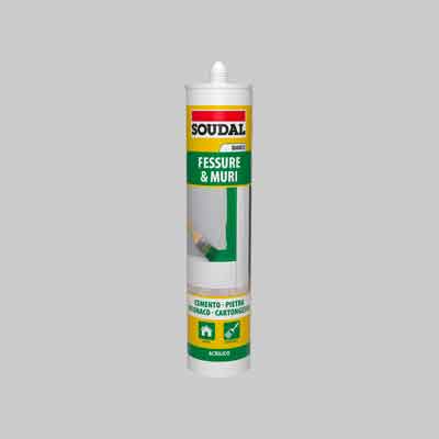 SILICONE ACRILICO SOUDAL 300 ml - Grigio - SOUDAL