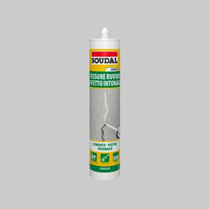 SILICONE ACRILICO EFFETTO INTONACO SOUDAL 300 ml - Bianco Ruvido - SOUDAL