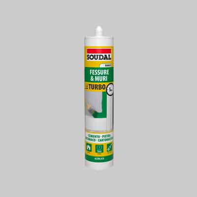 SILICONE ACRILICO 'TURBO' SOUDAL 300 ml - Bianco - SOUDAL