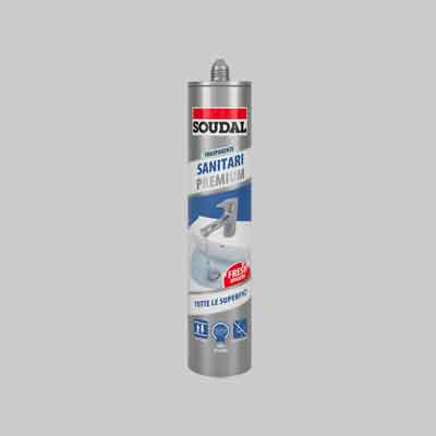 SILICONE NEUTRO SANITARI SOUDAL 300 ml - Bianco - SOUDAL