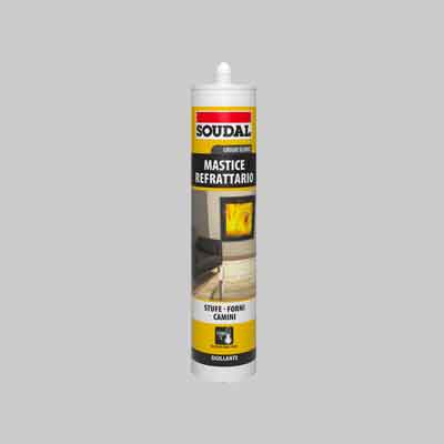 MASTICE REFRATTARIO SOUDAL 290 ml - Grigio scuro - SOUDAL