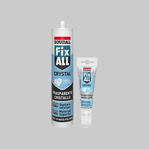 ADESIVO SIGILLANTE 'FIX ALL CRYSTAL' SOUDAL 290 ml - Trasparente - SOUDAL