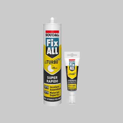 ADESIVO SIGILLANTE 'FIX ALL TURBO' SOUDAL 125 ml - Bianco - SOUDAL