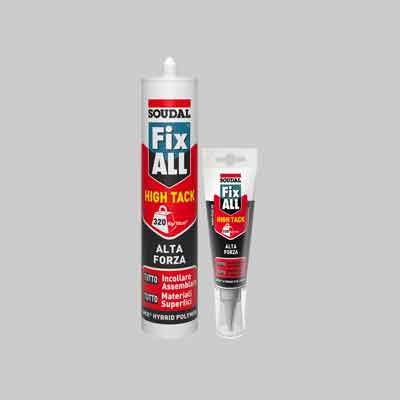 ADESIVO SIGILLANTE 'FIX ALL HIGH TACK' SOUDAL 290 ml - Bianco - SOUDAL