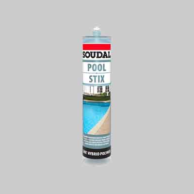 ADESIVO SIGILLANTE 'POOL STIX' SOUDAL 290 ml - Blu chiaro - SOUDAL