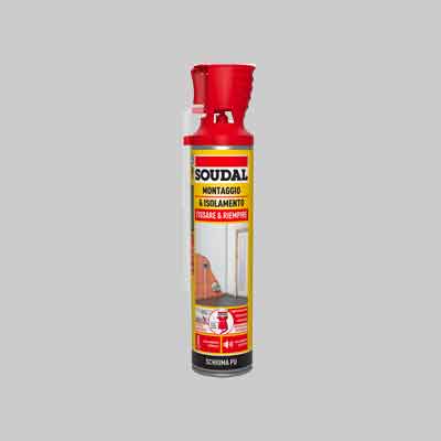 SCHIUMA POLIURETANICA UNIVERSALE CON APPLICATORE SOUDAL 600+150 ml - SOUDAL
