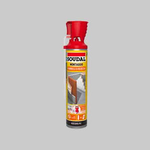 ADESIVO POLIURETANICO PANNELLI E BLOCCHI CON APPLICATORE SOUDAL 600 ml - SOUDAL