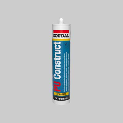 ADESIVO POLIURETANICO 'PU CONSTRUCT D4' SOUDAL 310 ml - Marrone - SOUDAL