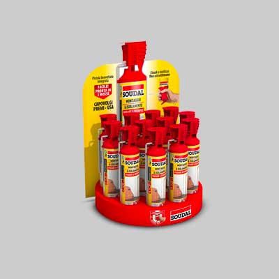 ESPOSITORE DA BANCO 'GENIUS GUN' SOUDAL 12 pezzi - SOUDAL