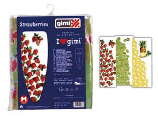 TELO ASSE DA STIRO IN COTONE LOVE GIMI- - cm.139x55 L per assi da stiro max cm.130x44 - 1 blister GIMI