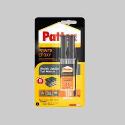 COLLA 'POWER EPOXY ACCIAIO LIQUIDO' SIRINGA 35 gr - PATTEX