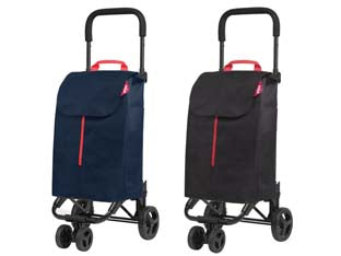 CARRELLO SPESA 50 LITRI TWIN 4 RUOTE  nero    GIMI