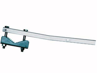 STENDIBIANCHERIA FISSO DA BALCONE IN ACCIAIO ZINCATO- - cm.58x3x1,5 - 1 coppia