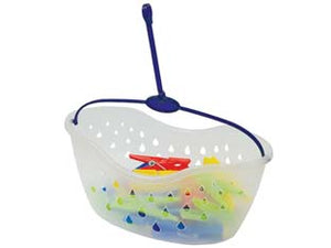 CESTINO CON MOLLETTE IN POLIPROPILENE- - in confezione da pz.1 cestino e pz.24 mollette - 6 pezzi XTRA