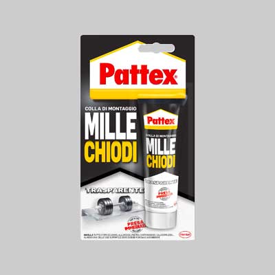 COLLA DI MONTAGGIO 'MILLECHIODI' TRASPARENTE 310 gr - in cartuccia - PATTEX