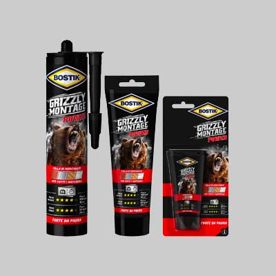 COLLA DI MONTAGGIO 'GRIZZLY MONTAGE' BOSTIK 370 gr - Cartuccia - BOSTIK