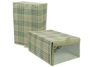 SCATOLA PER SCARPE CON FINESTRELLA IN TNT  cm.35x23x16h.    XTRA