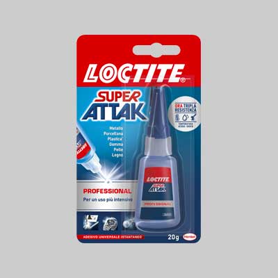 COLLA 'SUPER ATTAK PROFESSIONAL' 20 gr - LOCTITE